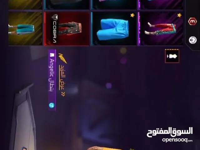 بيع حسابات فري فاير داخل اربد فقط .