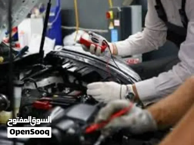 كهربائي  وميكانيكي سيارات وكمبيوتر تشخيص اعطالمتنقل نجوك لعندك وفي مكانك للصيانة جميع آنواع السيارات