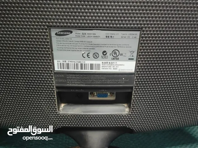 شاشة سامسونغ 22 انش موديل sync master sa 100 هيرتز 60 ممتازه ولا شخط اقرأ الوصف