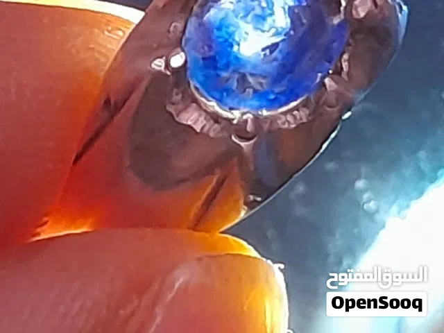 srilanka natural deep blue sappher stone ring