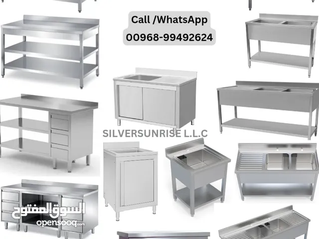 fabricating stainless steel kitchen table & sink