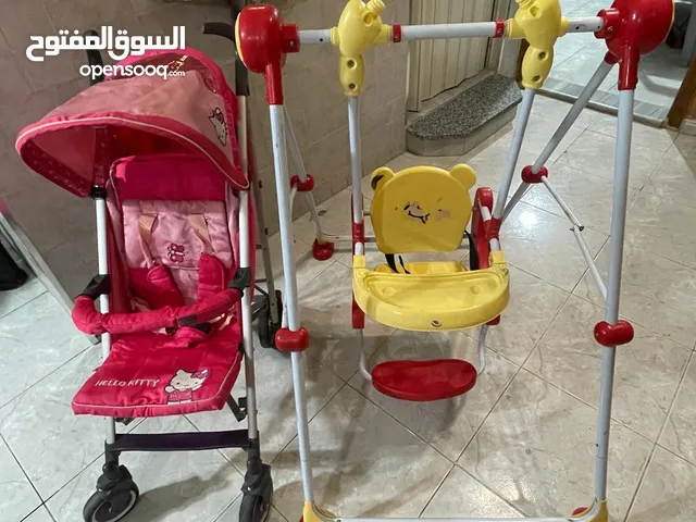 عرباي اطفال بنات ماركة هيلو كيتي وارجوحه منزليه
