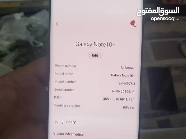 Samsung Galaxy Note 10 Plus 256 GB in Hadhramaut