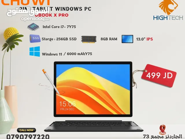 CHUWI UBOOK XPRO 2 IN1 Intel i7-7Y75-8RAM-256GB SSD-13.0"IPS-5000mAh Tablet-تابلت تشوي وندوز كور اي7