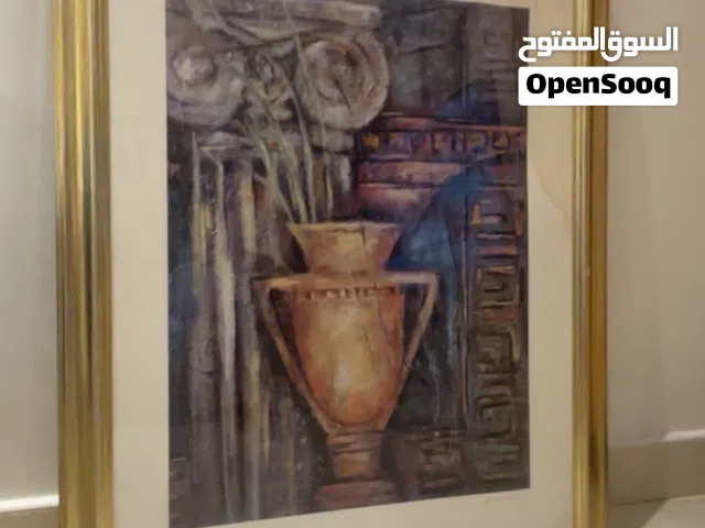 Framed And Matted Cracked Vase And Column