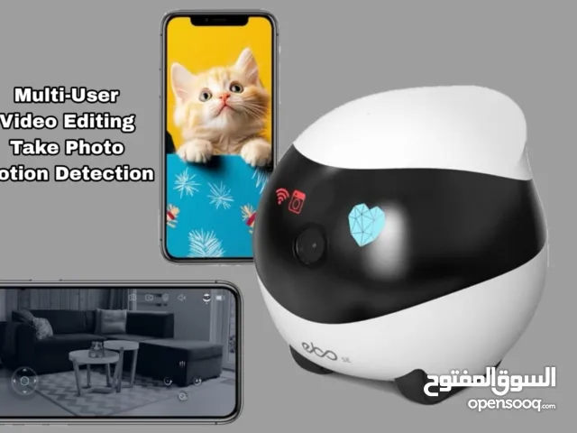 كاميرا روبوت منزلية للمراقبة المنزلية والحيوانات الأليفة