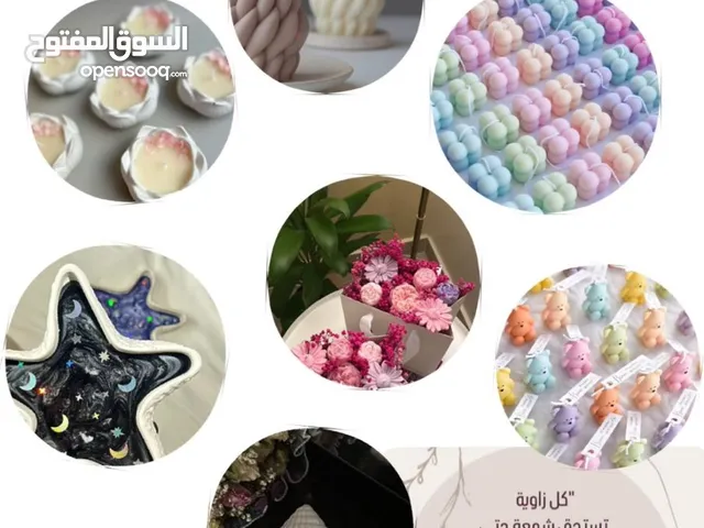شموع لمختلف المناسبات مواليد أعراس استقبال حفلة و كونكريت