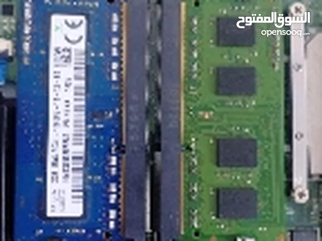 رامات لاب DDR3 توب ورامات كمبيوتر مكتبيDDR3 وقطع كمبوتر //30دينار كامل القطع