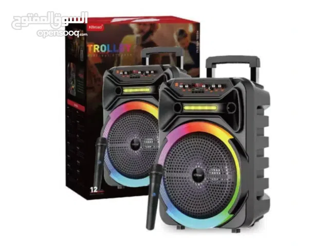 سماعة شحن متنقلة فل مواصفات مع مايكروفون لاسلكي 12 انش