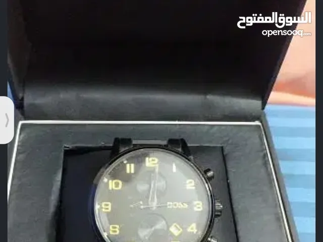 ساعة هوجو بوس Boss أصلية للرجال باللون الأسود موديل 1513278