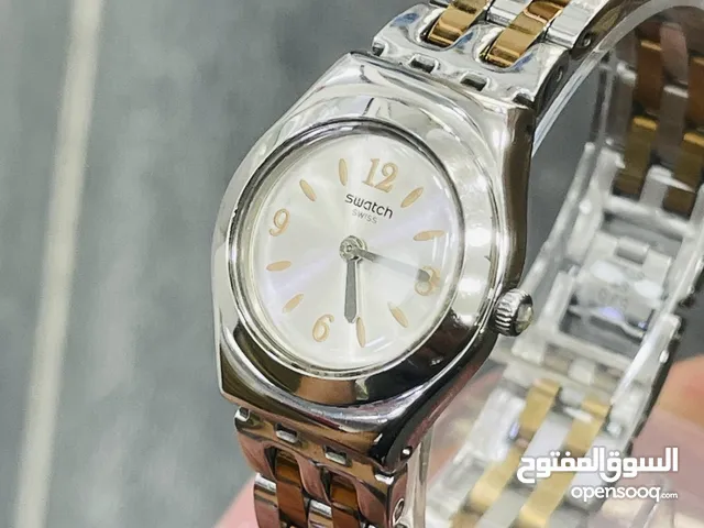 Swatch swiss سواتش سويسري الساعة بحالة الوكالة استعمال خفيف بدون وكفالة