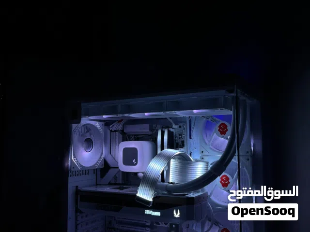 Full setup high end gaming pc white  setup 5070 ti build new all with boxes and warranty t