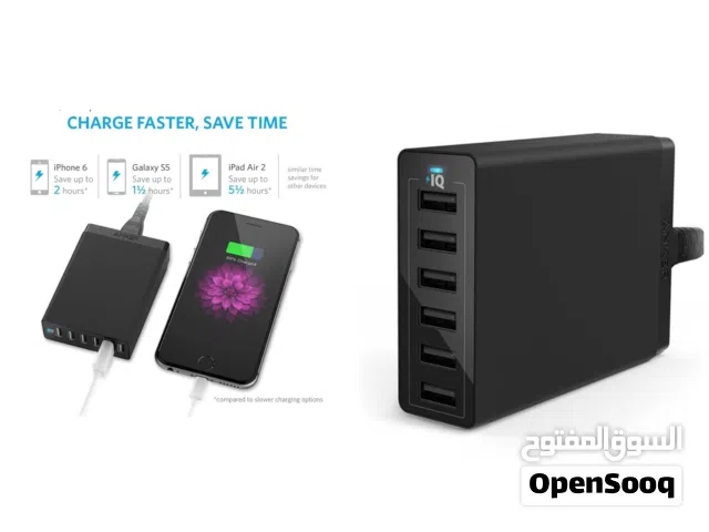 شاحن Anker 6 منافذ USB