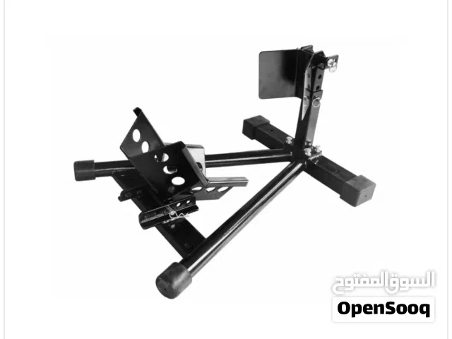 Adjustable Motorcycle Front Wheel Stand Auto Support Platform Tire Repair Tool - 861207