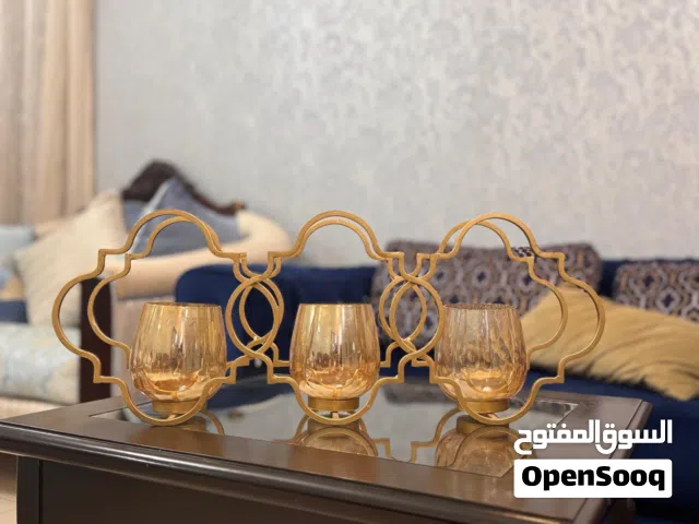 Golden candle holders