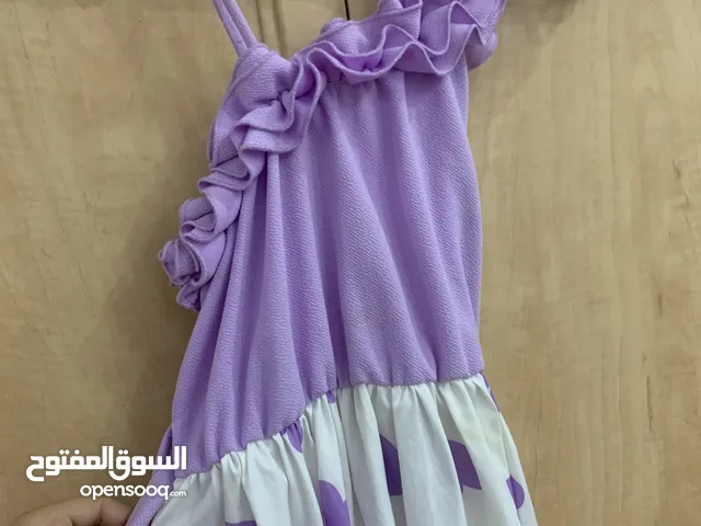 فستان حفلات ومناسبات باللون البنفسجي لعمر 9_13 سنة