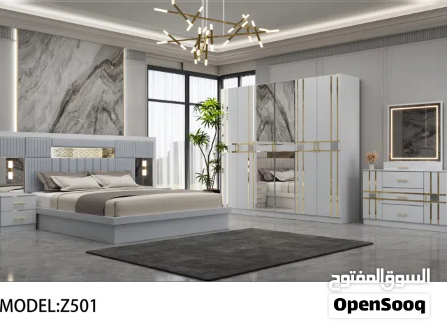 طقم غرفة نوم جديد من 6 قطع مع مرتبة 12 سم  Bread New Bed Room Set 6pcs With Mattress 12cm