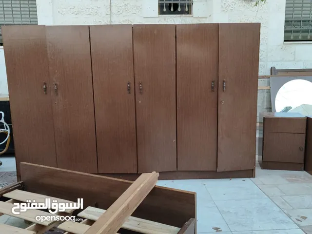 بيع عفش غرفة نوم لون بني محروق كامل