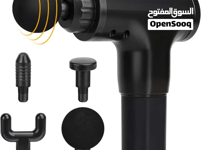 جهاز المساج الاحترافي مسدس مساج شحن 4 رؤوس 6 سرعات فرد تدليك الجسم و العضلات