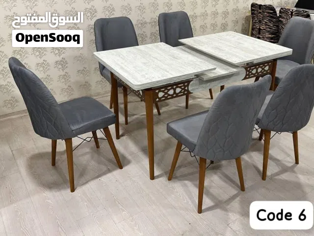 طاولات طعام تركي 6كرسي شامل تركيب