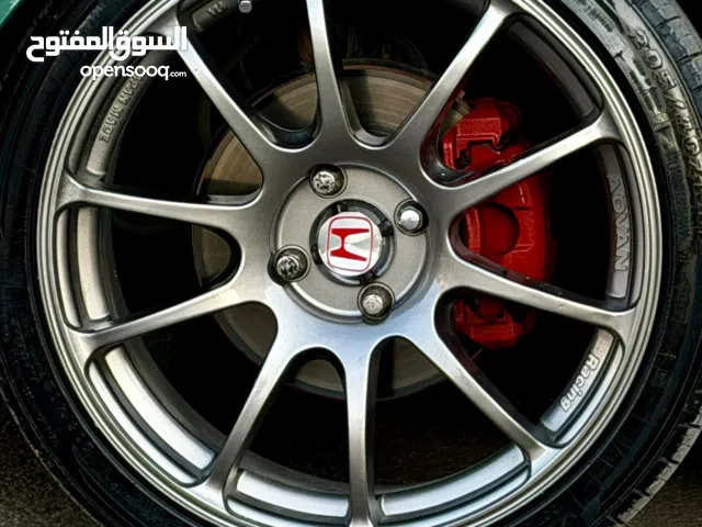 جنط طقم (ADVAN RACING RZ) قياس 17 إنش ياباني أصلي  مستعمل بحالة الوكاله +  كوشوك جديد وكالة