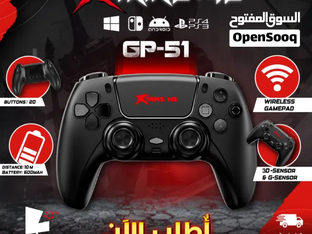 يد العاب جيمنغ اندويد  وايرلس XTRIKE ME GP-51 PS4 PS3 ANDROID PC Wireless Gamepad