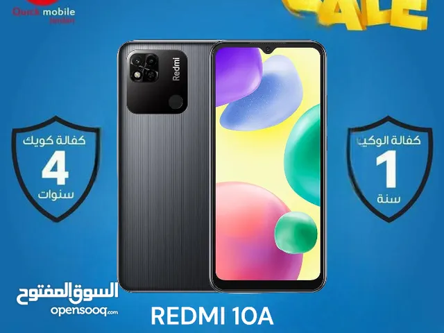 XIAOMI REDMI 10A ( 128GB ) / RAM 4 NEW /// جهاز ريدمي 10 ايه رام 4 وذاكرة 128 يد كفالة الوكيل