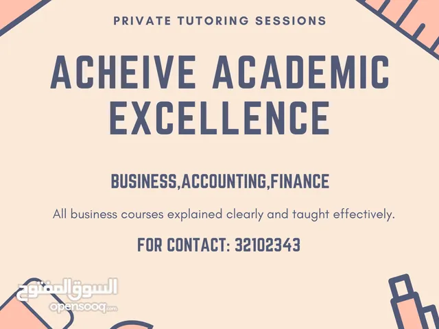 Private tutoring sessions for high school and university students