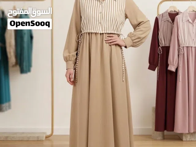 فستان مقلم