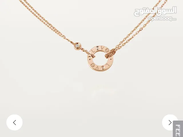 Cartier - love necklace gold with 2 diamonds