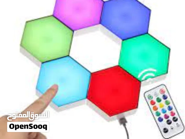 HEXAGONAL NANOLEAF LED LIGHT WITHبسعر حرق  انطلق نحو عالم من الإضاءة الساحرة! REMOTE