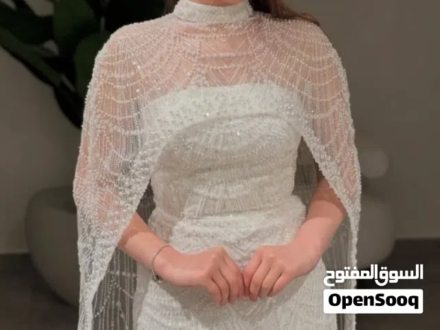 فستان عقد ابيض قياس 38