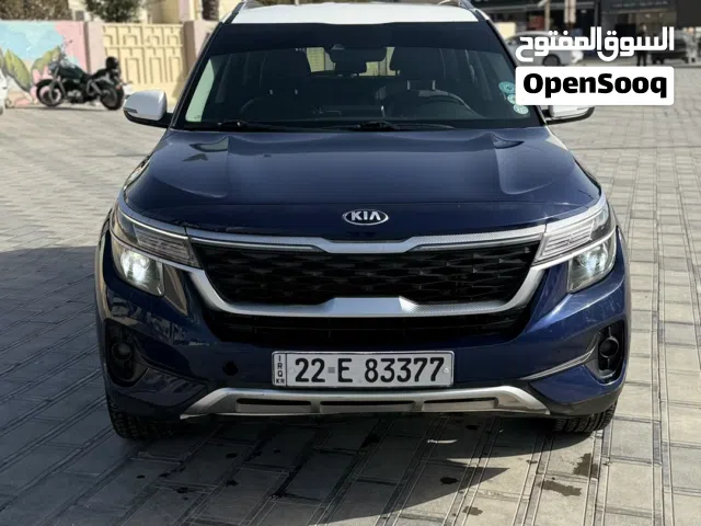 كيا سيلتوس 2021 رقم اربيل ازرق سقف ابيض مواصفات S بيع مستعجل