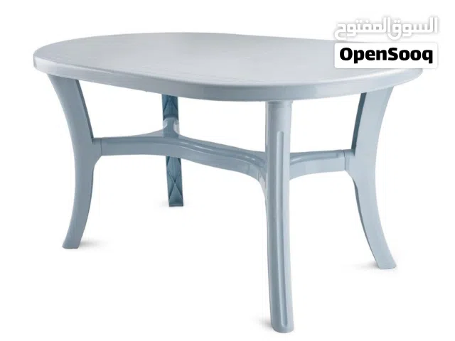 طاوله بيضاويه بلاستيك سامبا بحال الجديد