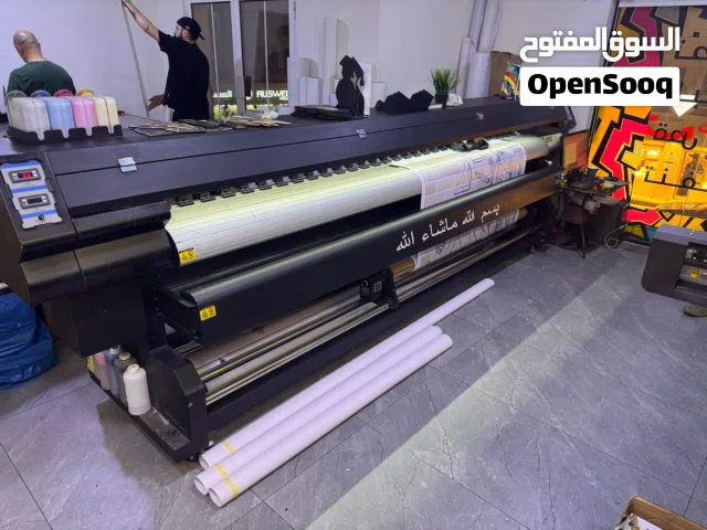 طابعة خطاطين  3.2m بحالة جيدة جدا ما بتشكي من شي