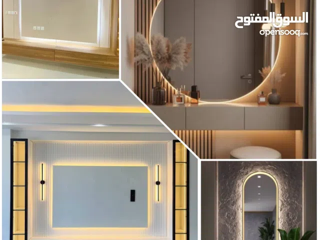 تركيب الديكورات الحديثه بديل الشيبورد الجبس مبورد بديل الخشب و الأورك أعمدة البارتيشن خبرة فلمجال