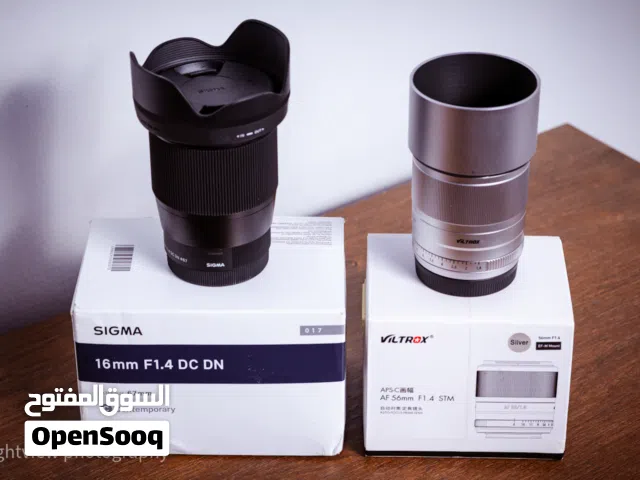 Canon EOS M Mount lens Viltrox 56mm f1.4 90 omr / Sigma 16mm f1.4 DC DN 140 omr M50 M6 M5 M200 M100