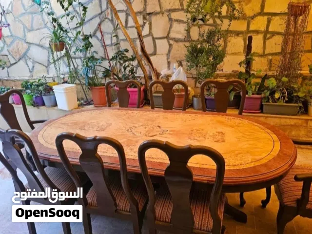 طاولة سفرة 8 كراسي خشب ممتاز