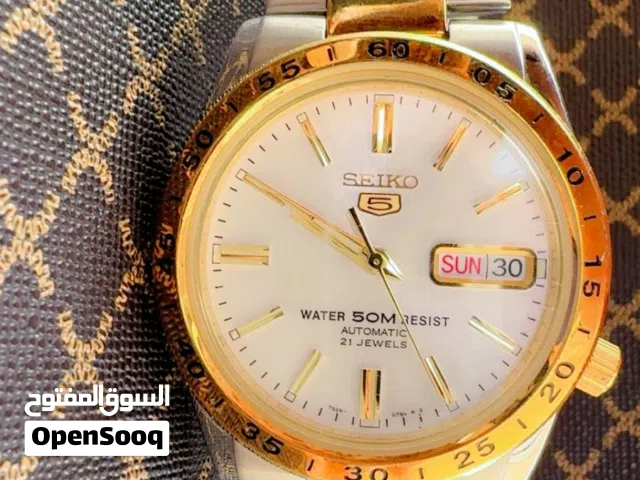 Seiko 5 Automatic 21 Jewels Two-Tone Gold & Silver Men's Watch