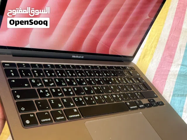 MacBook Air M1 2020;8/256 , Arabic keyboard excellent condition. Once hand used