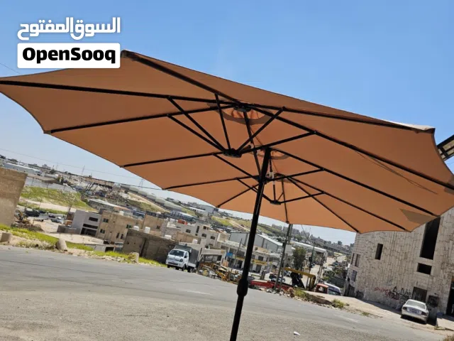 مظلات وحدائق خارجيه وخيم متحركه  شماسي دائريه جميع الانواع والاحجام متوفره والالوان للحدائق الخارجيه