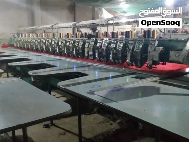 للبيع للبيع مكينه تطريز كمبيوتر 18 راس نوع فايا وارد العراقي قيطان وترتر وعادي