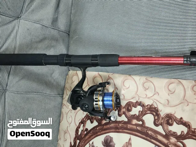 للبي سنارة لصيدك السمك بكامل الملحقات جديده  الطول 2.70 متر   حجم المكينه 5000
