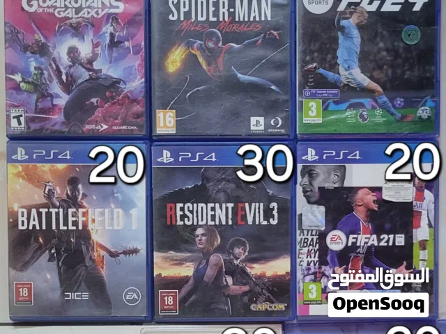 سيديات العاب ps4 و ps5