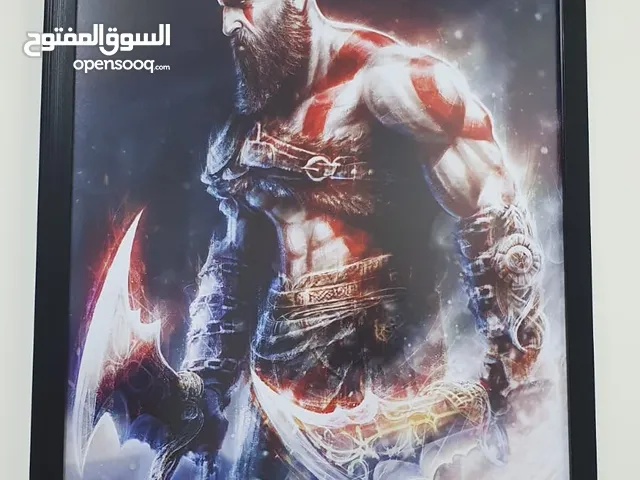 Kratos Poster (God of War) - Framed - size 40x50cm