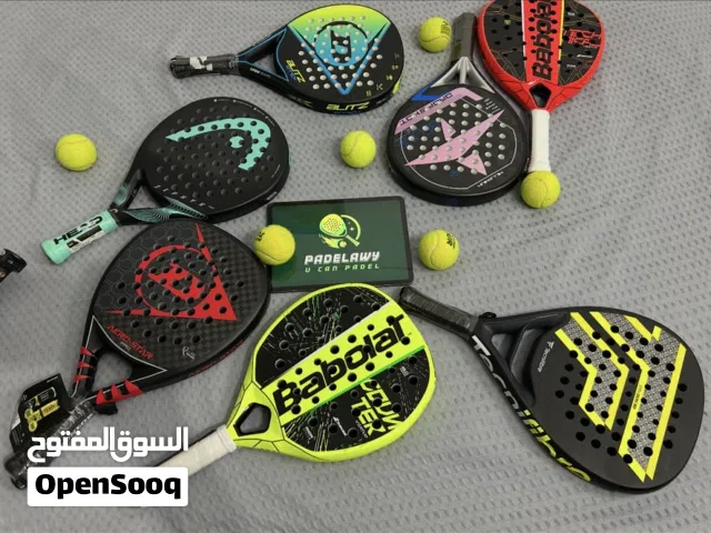 Padel rackets and accessories