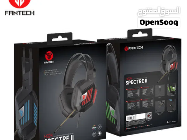 سماعة قيمنق  هيدفون جديده Fantech Spectre II HG24 -  (صوت محيطي 7.1 وإضاءة RGB) افضل خيار بهذا السعر