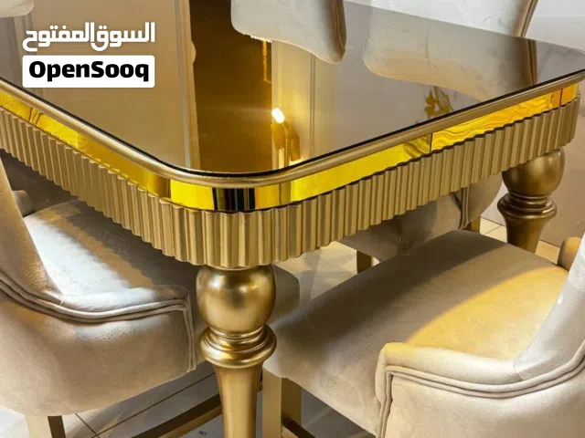 طاولات سفره فخمه مميزه مصنوعه من خشب زان والاتيه كفاله 3 سنوات