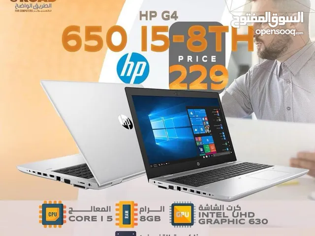 لابتوب أتش بي جي اي فايف جيل 8 LAPTOP HP G4 650. i5-8TH