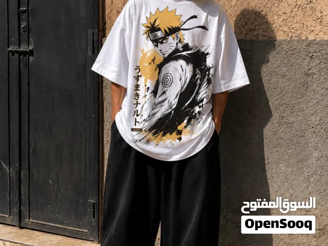 تيشورتات. over size لون لي بغيتي أسود و أحمر
